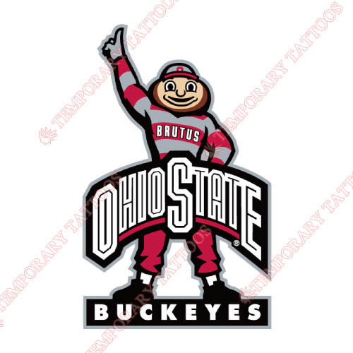 Ohio State Buckeyes Customize Temporary Tattoos Stickers NO.5743